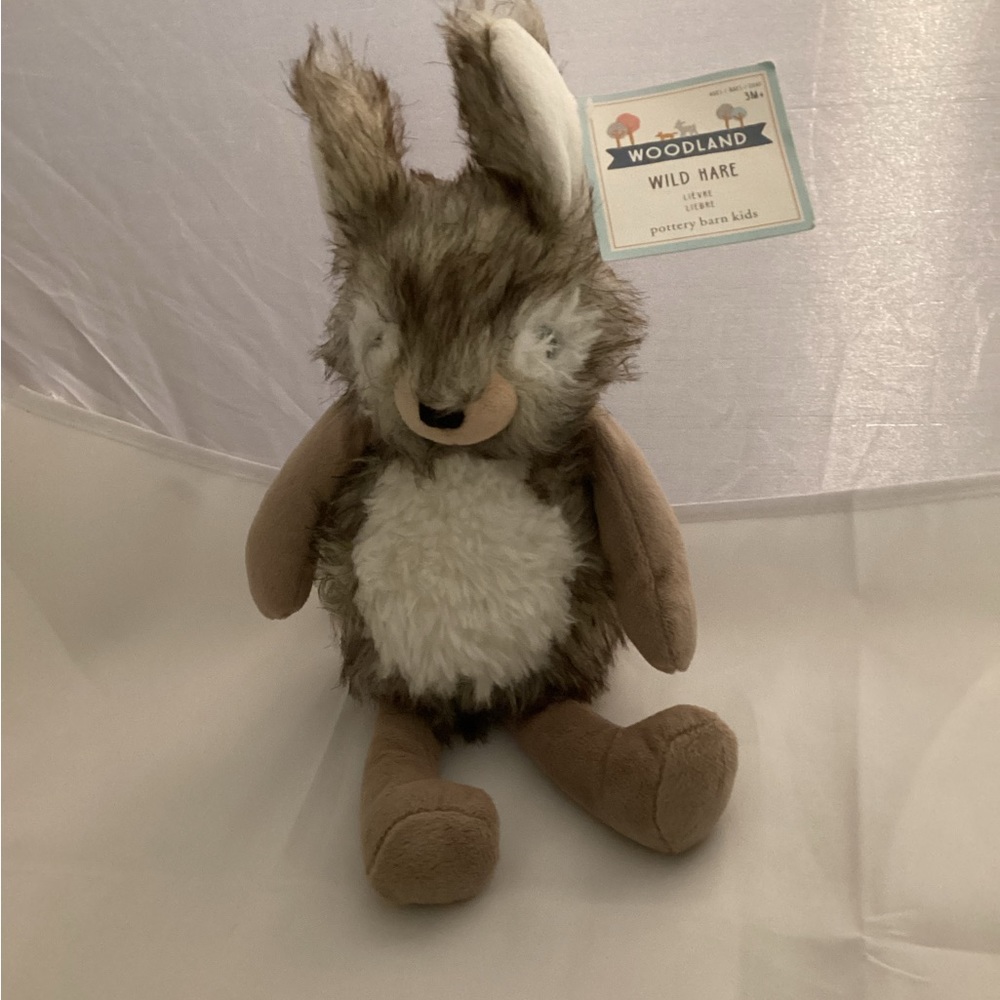 Pottery Barn Kids Woodland Wild Hairy Hare plush Stuffed Animal